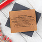 To My Dear Son | Graphic Leather Wallet