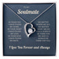 To My Soulmate | I Love You Forever & Always - Forever Love Necklace