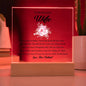 To My Beautiful Wife | Printed Square Acrylic Plaque