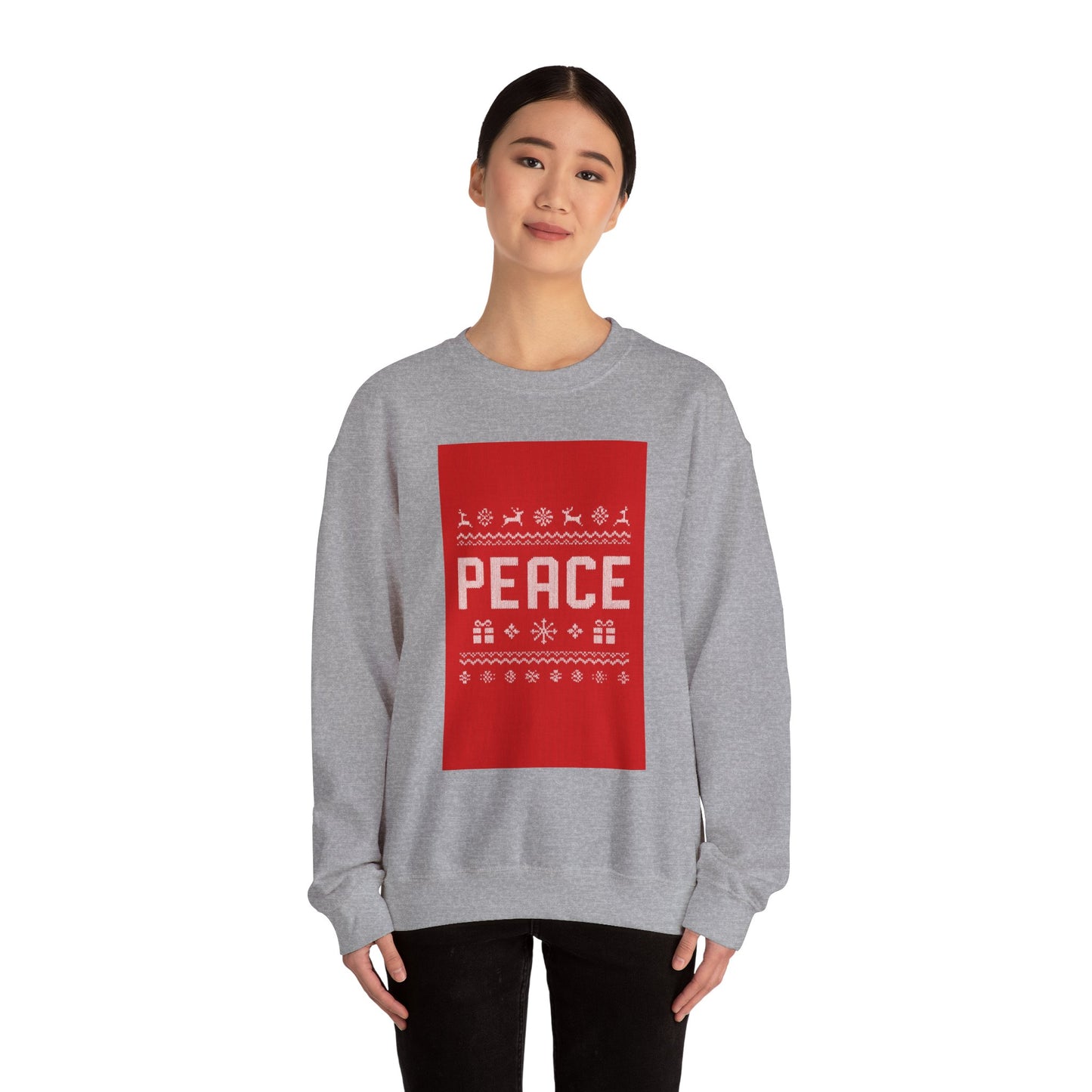 Peace Holiday Crewneck Sweatshirt