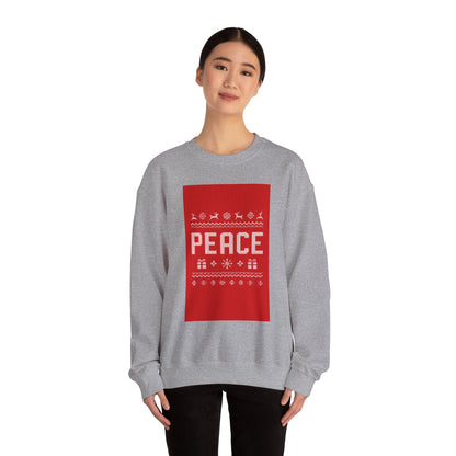 Peace Holiday Crewneck Sweatshirt