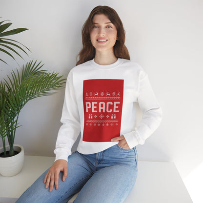 Peace Holiday Crewneck Sweatshirt