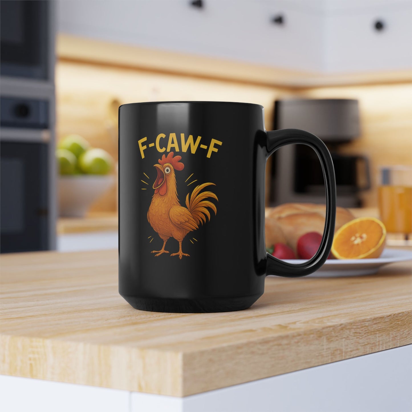 Funny Chicken Mug, 15oz Funny Coffee Mug, Rooster Gift, Kitchen Humor, Farmhouse Decor