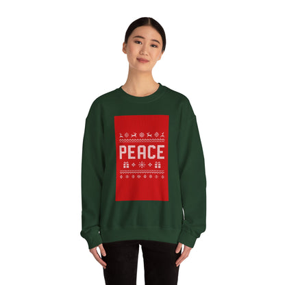 Peace Holiday Crewneck Sweatshirt