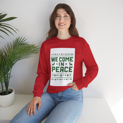 Holiday Unisex Crewneck Sweatshirt - 'We Come in Peace'