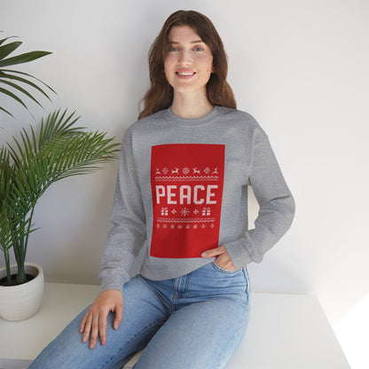 Peace Holiday Crewneck Sweatshirt