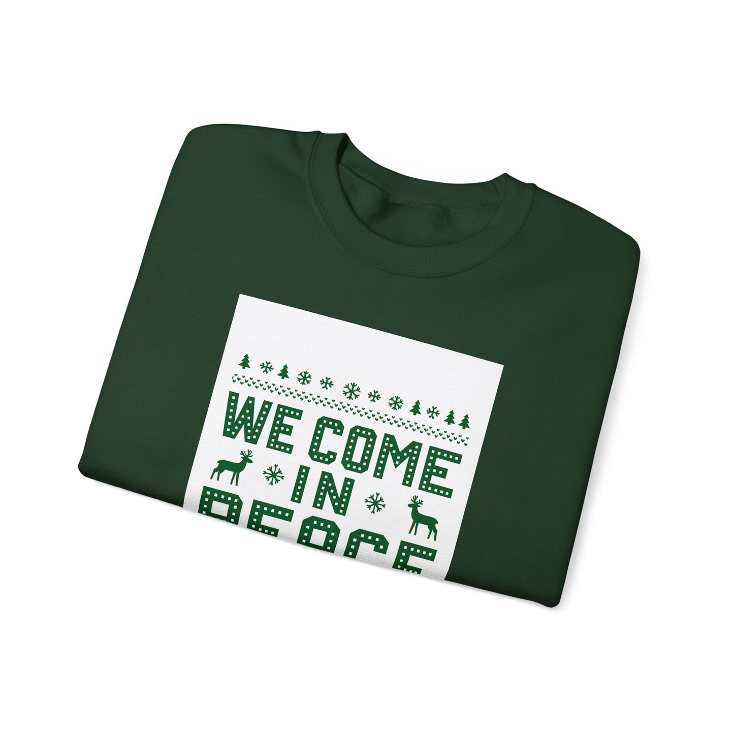 Holiday Unisex Crewneck Sweatshirt - 'We Come in Peace'