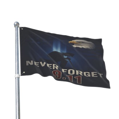 9/11 Tribute Flag Collection Firefighter Double-Sided Flag, Memorial Day Decoration, Veteran's Tribute, Home or Office Display, 9/11 Remembrance, USA Flag