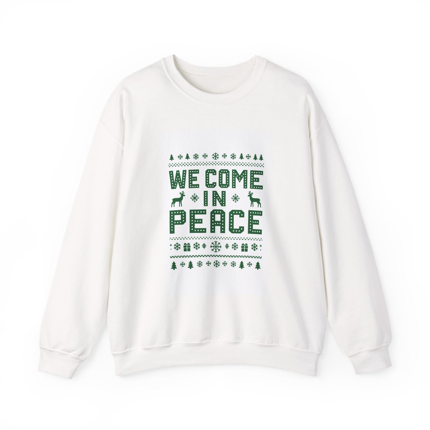 Holiday Unisex Crewneck Sweatshirt - 'We Come in Peace'