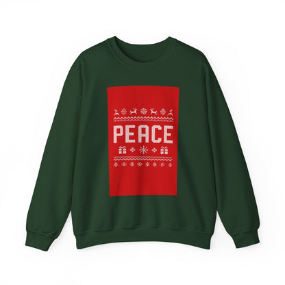 Peace Holiday Crewneck Sweatshirt