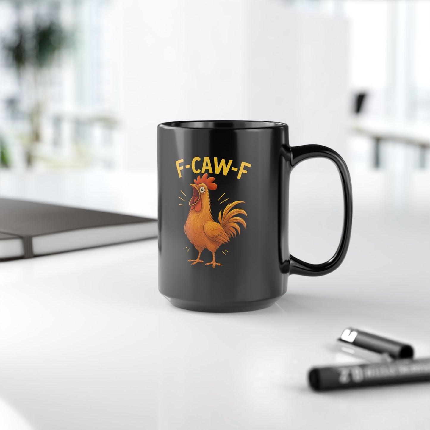 Funny Chicken Mug, 15oz Funny Coffee Mug, Rooster Gift, Kitchen Humor, Farmhouse Decor