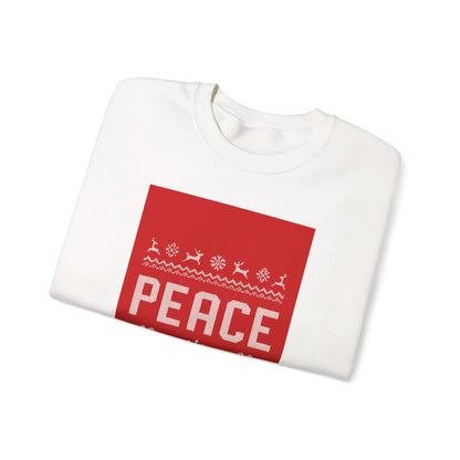 Peace Holiday Crewneck Sweatshirt