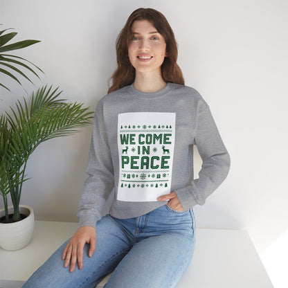 Holiday Unisex Crewneck Sweatshirt - 'We Come in Peace'