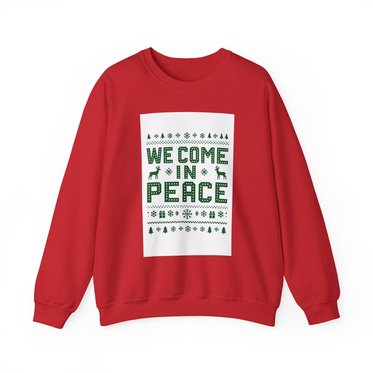 Holiday Unisex Crewneck Sweatshirt - 'We Come in Peace'