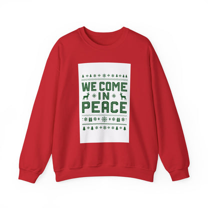 Holiday Unisex Crewneck Sweatshirt - 'We Come in Peace'