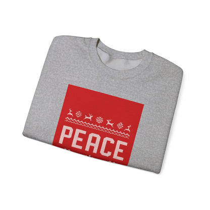 Peace Holiday Crewneck Sweatshirt