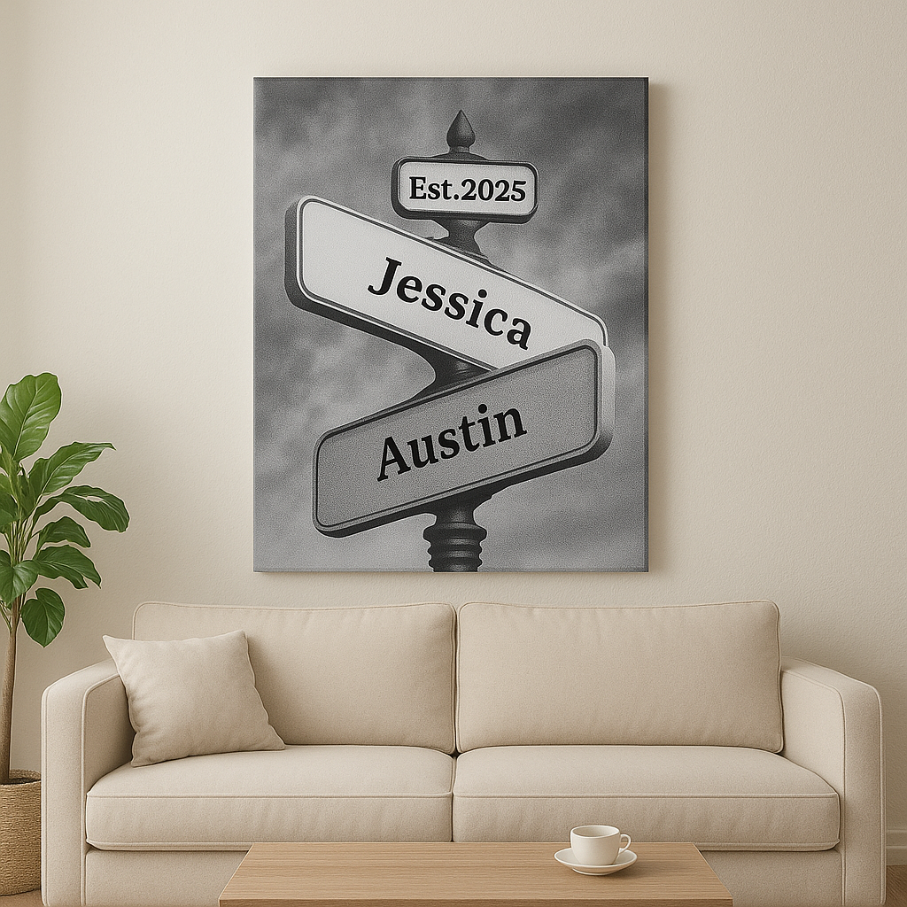 Personalized Vintage Street Sign Names