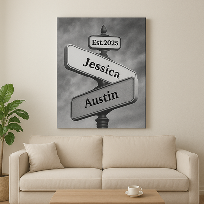 Personalized Vintage Street Sign Names