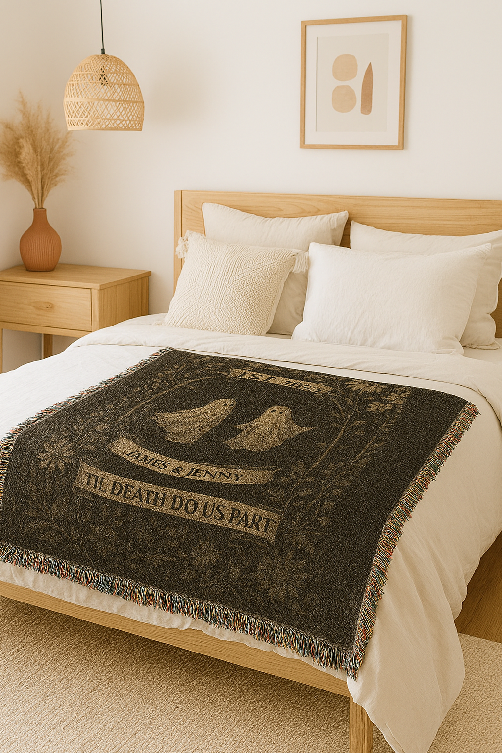 Til Death Do Us Part-Ghost | Personalized Woven Blanket