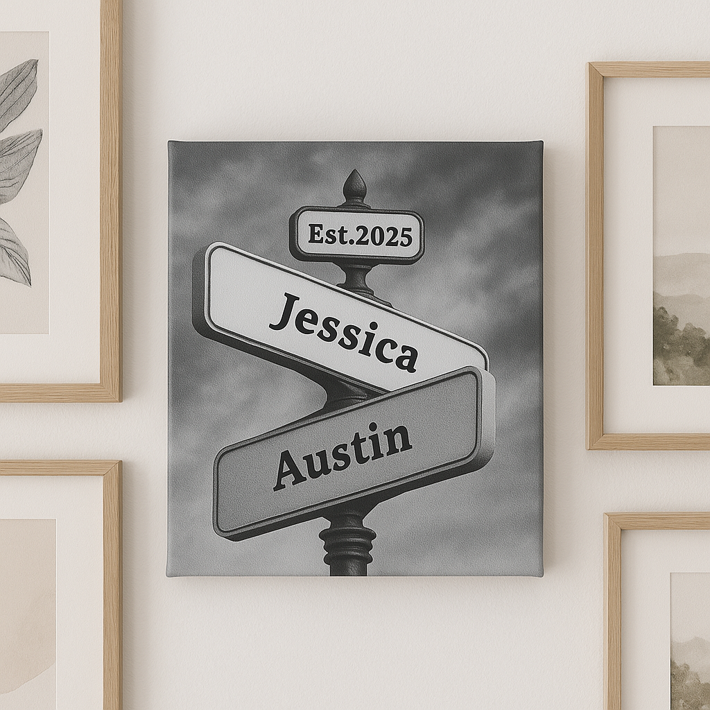 Personalized Vintage Street Sign Names