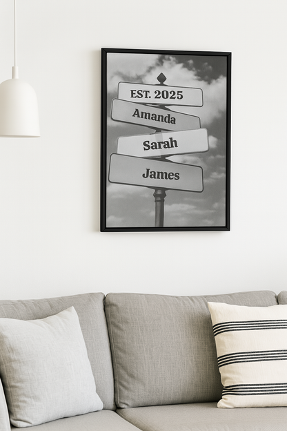 Personalized Vintage Street Sign Names