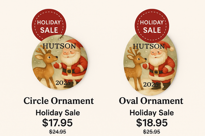 Ceramic Ornament, 4 Shapes