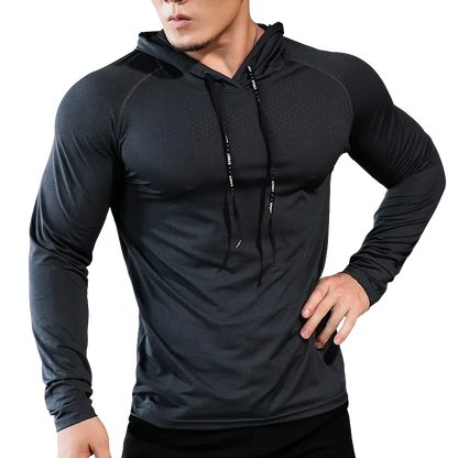 Mens Fitness Tracksuit Running Sport Hoodie