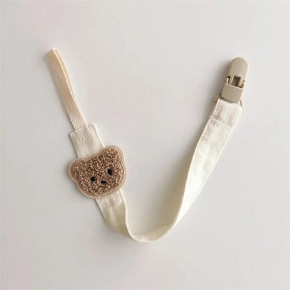 Cute Bear Baby Pacifier Chain Clips Holders