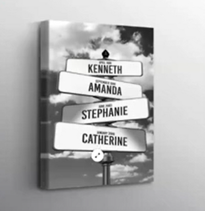 Personalized Vintage Street Sign Names