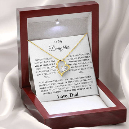 To My Daughter Forever Love Necklace