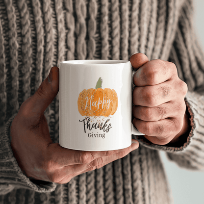 Happy Thanksgiving | Elevate your coffee experience with our custom-made ceramic mug