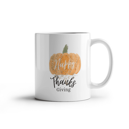 Happy Thanksgiving | Elevate your coffee experience with our custom-made ceramic mug