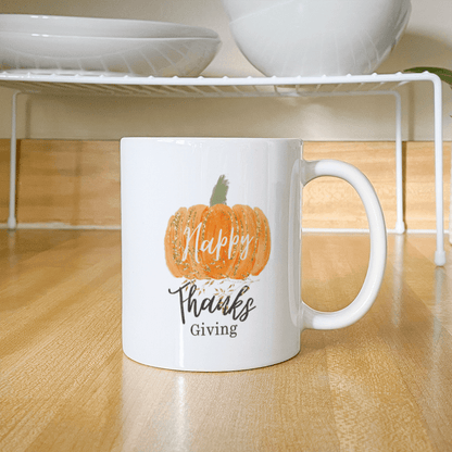 Happy Thanksgiving | Elevate your coffee experience with our custom-made ceramic mug