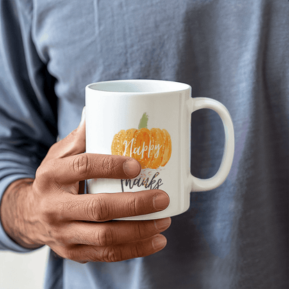 Happy Thanksgiving | Elevate your coffee experience with our custom-made ceramic mug