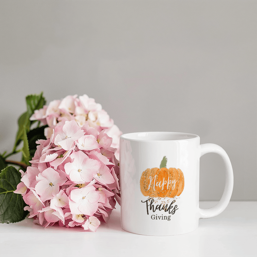 Happy Thanksgiving | Elevate your coffee experience with our custom-made ceramic mug